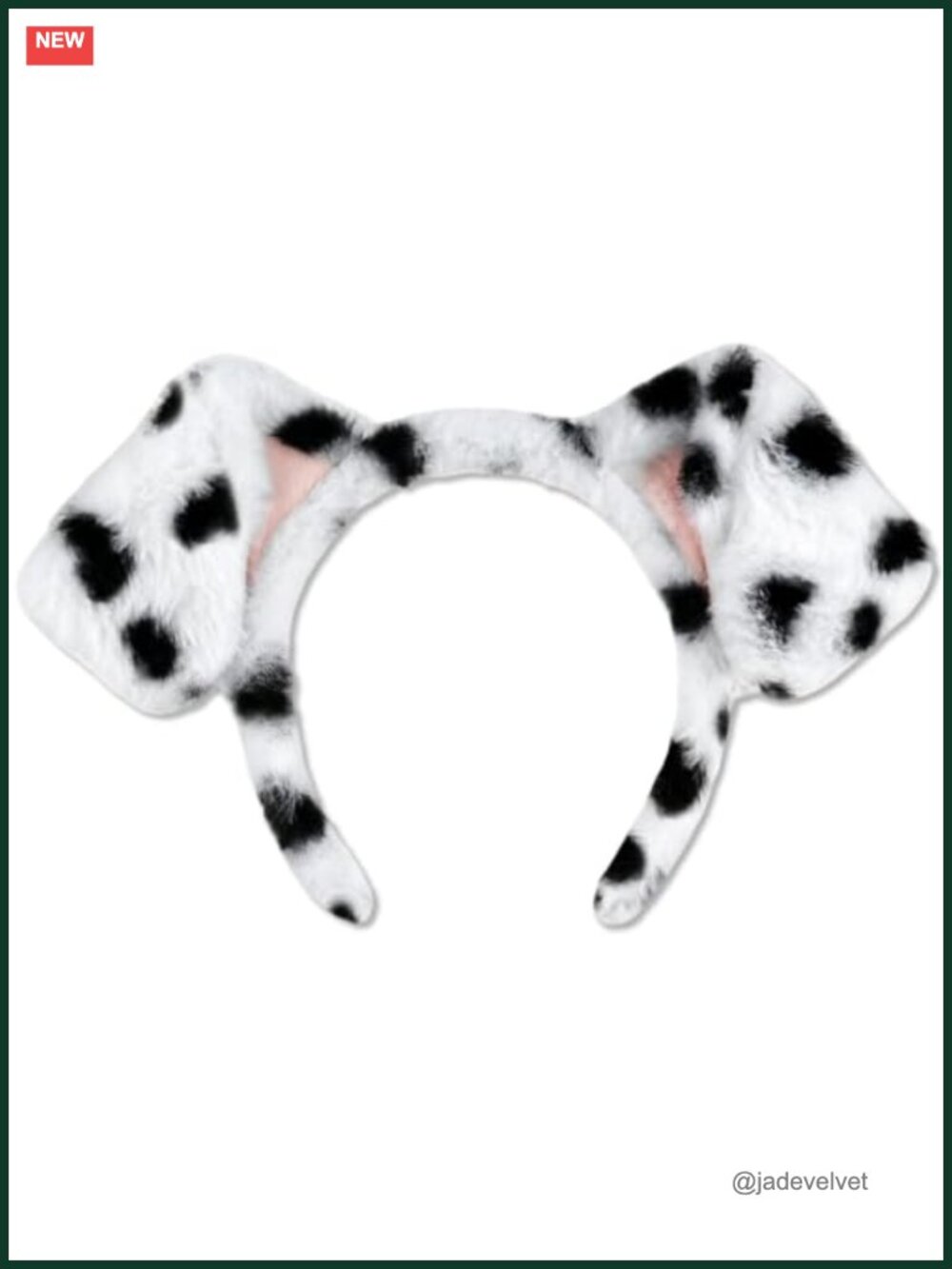 Dalmatian Ears Headband Plush Floppy Animal Costume Accessory